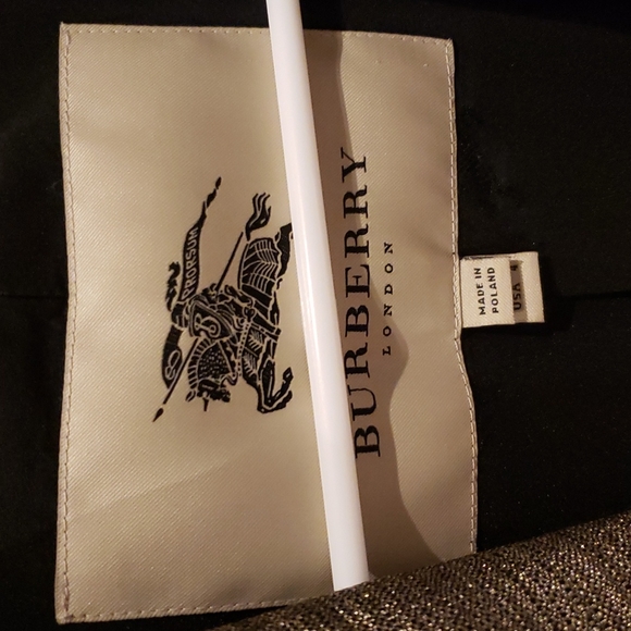 Burberry, Size 4, Black & Gold Long Jacket - Picture 2 of 7